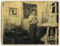 1947, Jan Nieuwenhuys in his studio